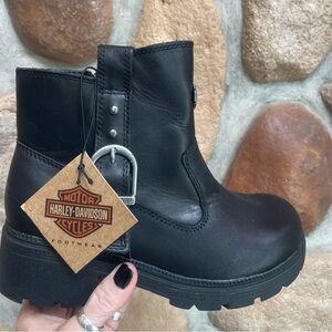 NWT Harley Davidson Madera 5" side zip Ankle biker motorcycle boots 7